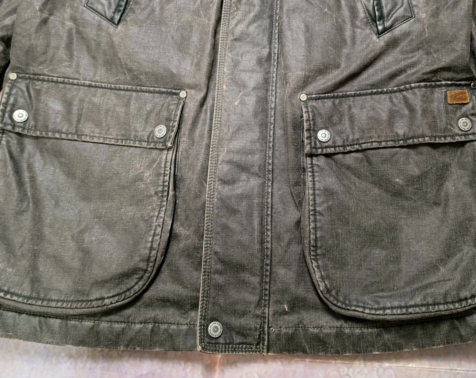 🔥 Camel Active Waxed Field Jacket XL EU54 Heavyweight Outdoor Coat Vintage – photo 3